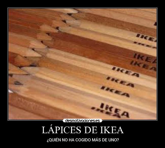 LÁPICES DE IKEA -