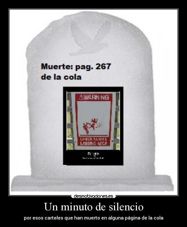Un minuto de silencio -
