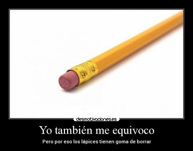 Yo también me equivoco -