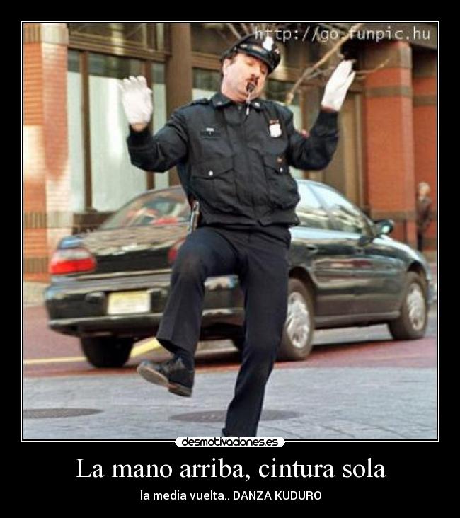 La mano arriba, cintura sola -