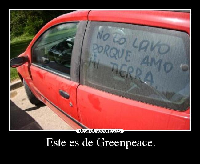 Este es de Greenpeace. - 