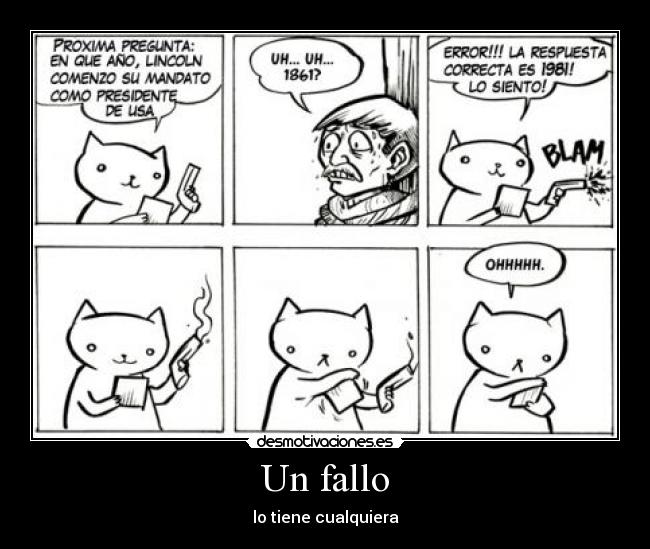Un fallo - lo tiene cualquiera