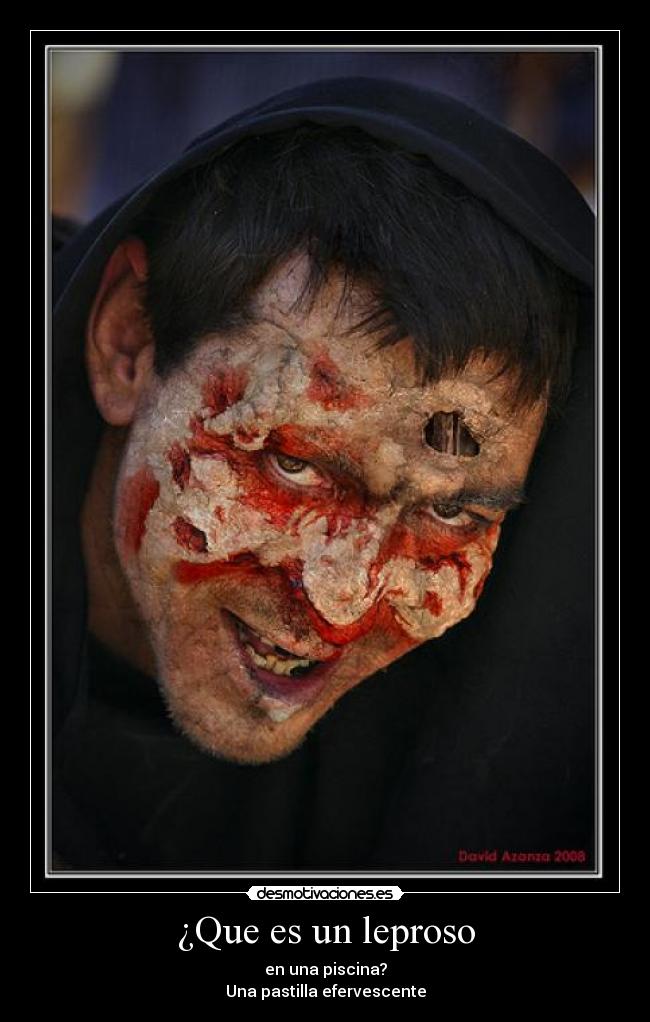 ¿Que es un leproso - en una piscina?
Una pastilla efervescente