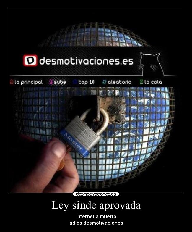 Ley sinde aprovada -