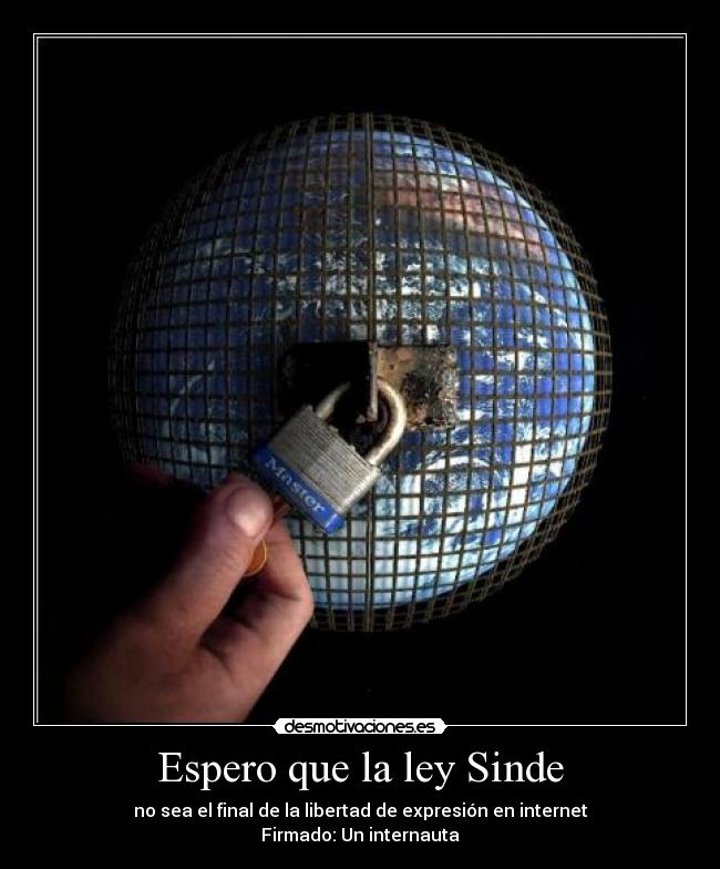 Espero que la ley Sinde -