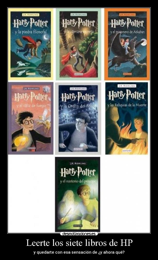 Leerte los siete libros de HP -