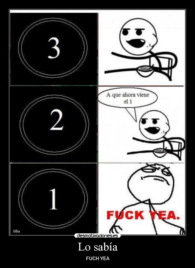 Lo sabía -