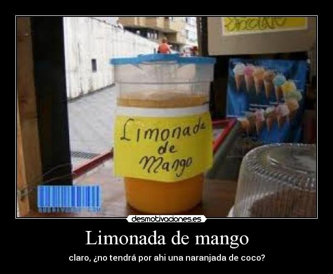 Limonada de mango -