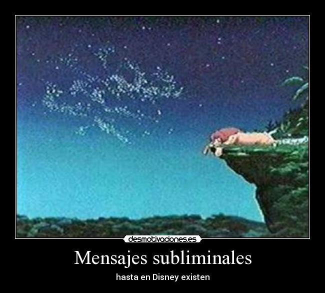 Mensajes subliminales - hasta en Disney existen