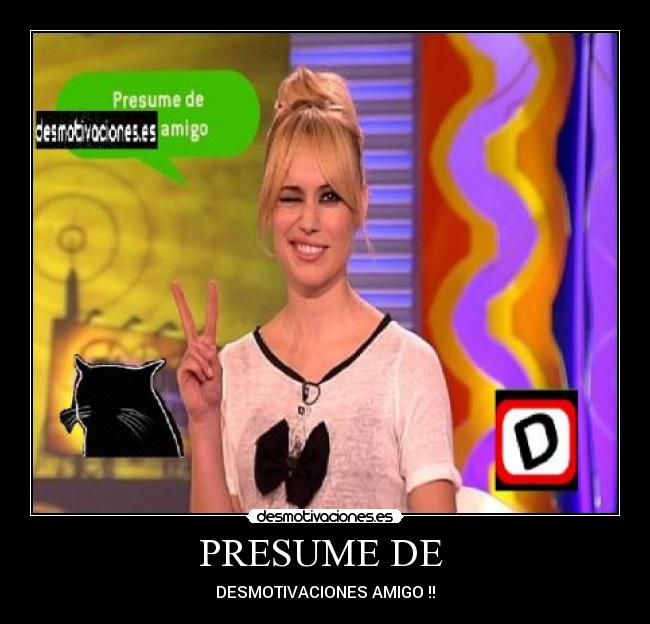 PRESUME DE  - 