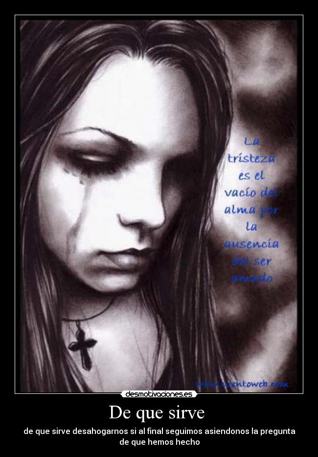 De que sirve -