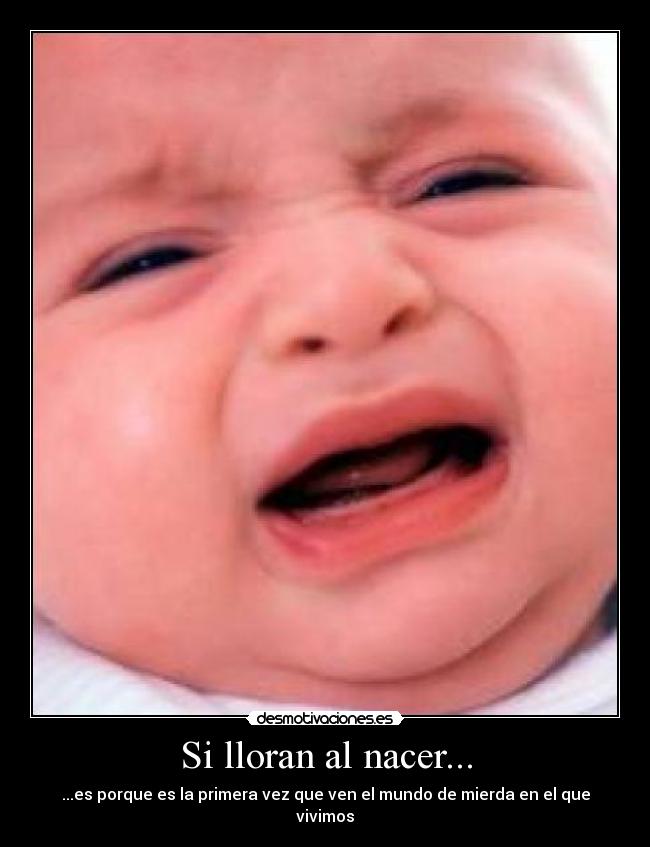 Si lloran al nacer... - 
