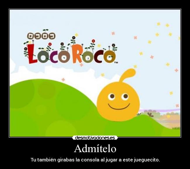 Admítelo - Tu también girabas la consola al jugar a este jueguecito.