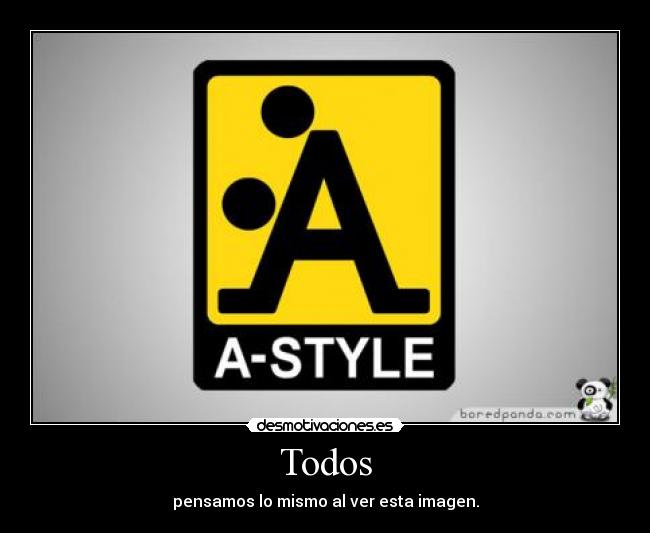 Todos - pensamos lo mismo al ver esta imagen.