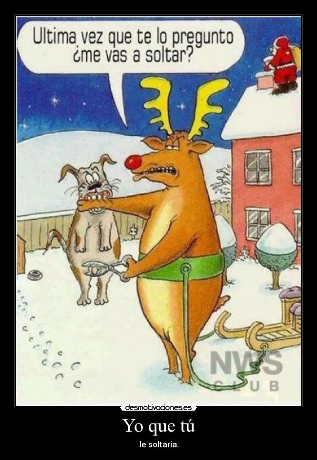 Yo que tú - le soltaria.