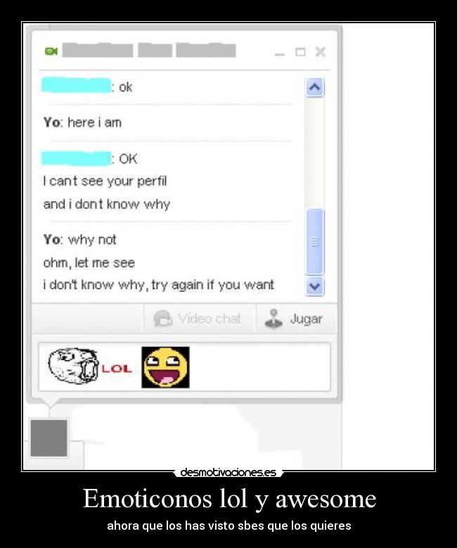 Emoticonos lol y awesome -