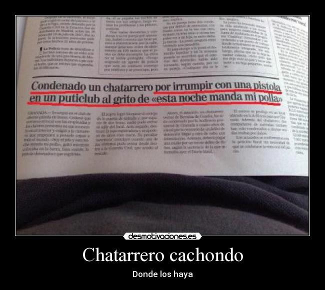 Chatarrero cachondo -