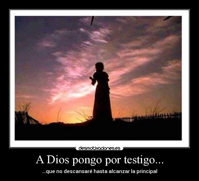 A Dios pongo por testigo... -