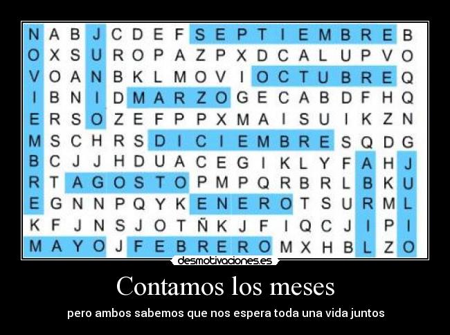 Contamos los meses - 