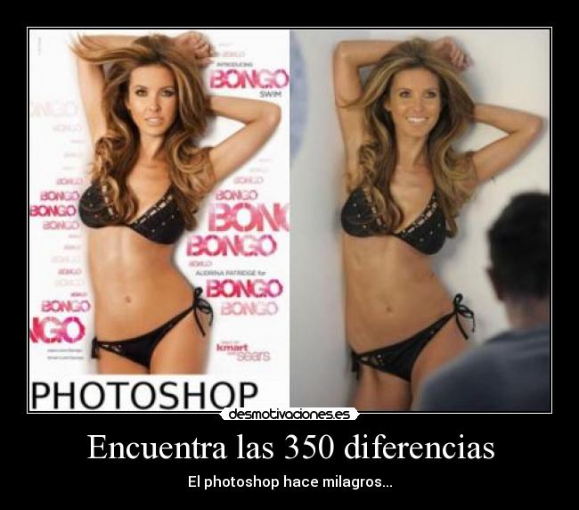 Encuentra las 350 diferencias - El photoshop hace milagros...