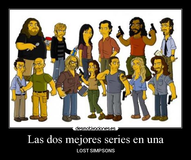 Las dos mejores series en una - LOST SIMPSONS