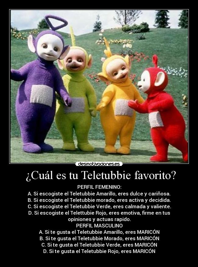 ¿Cuál es tu Teletubbie favorito? -