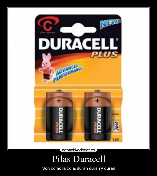 Pilas Duracell - Son como la cola, duran duran y duran