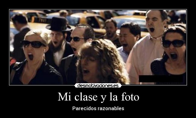 Mi clase y la foto -