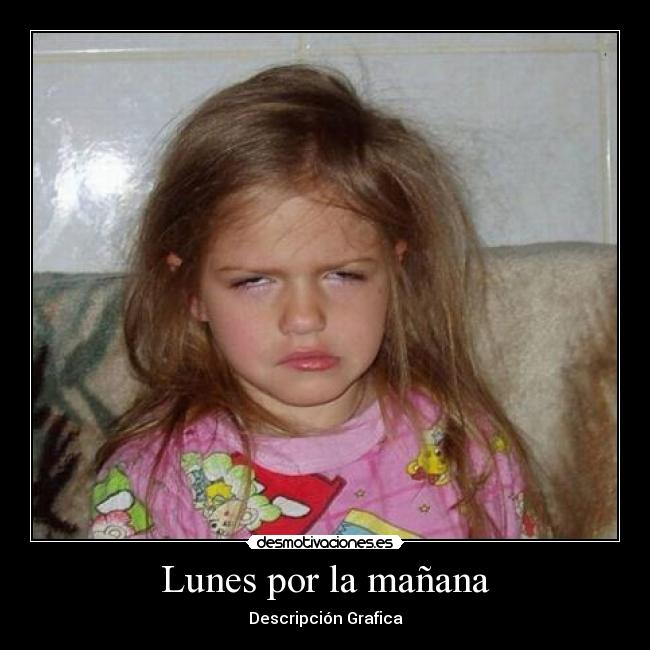 Lunes por la mañana - Descripción Grafica