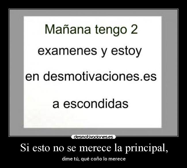 Si esto no se merece la principal, - dime tú, qué coño lo merece