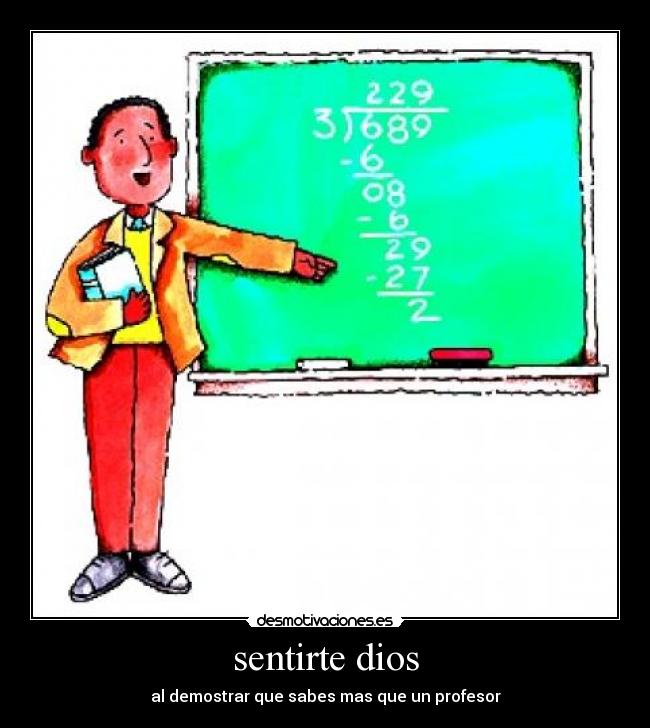 sentirte dios -
