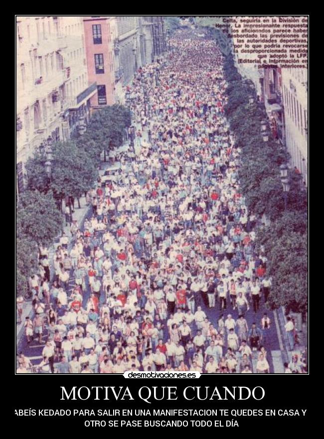 MOTIVA QUE CUANDO - 