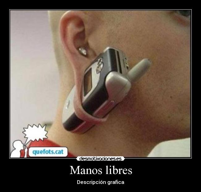 Manos libres - Descripción grafica