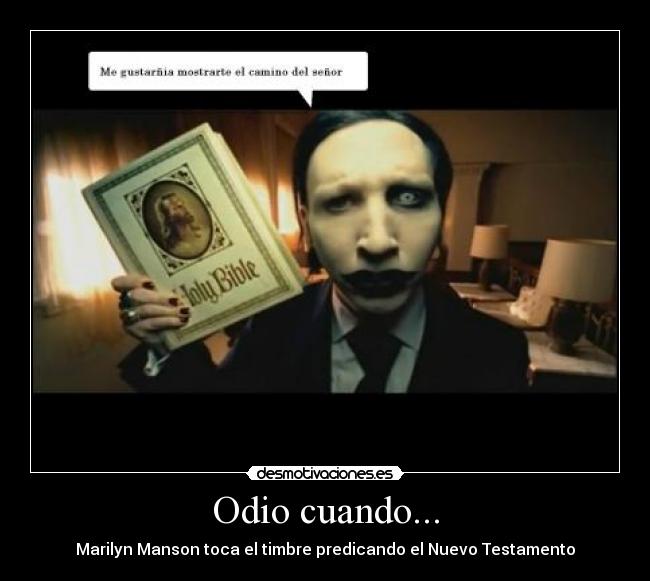 Odio cuando... - Marilyn Manson toca el timbre predicando el Nuevo Testamento