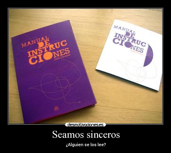 Seamos sinceros - ¿Alguien se los lee?