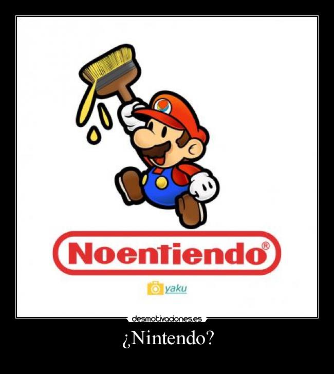 ¿Nintendo? -