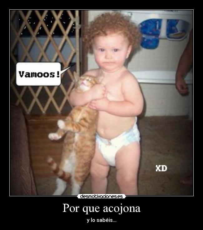 Por que acojona - y lo sabéis...