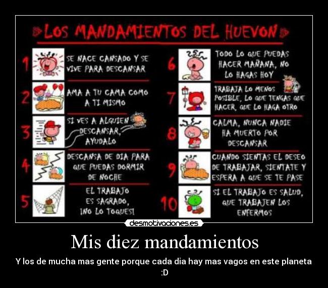Mis diez mandamientos - 