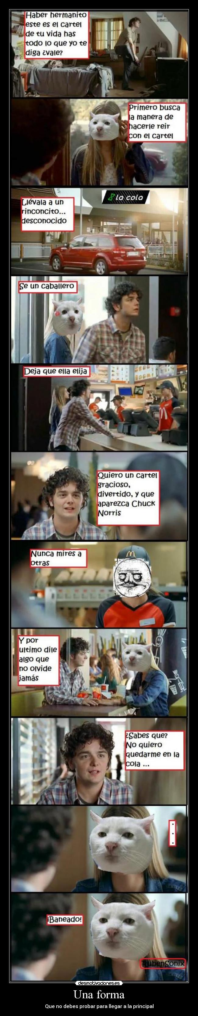 Una forma - Que no debes probar para llegar a la principal