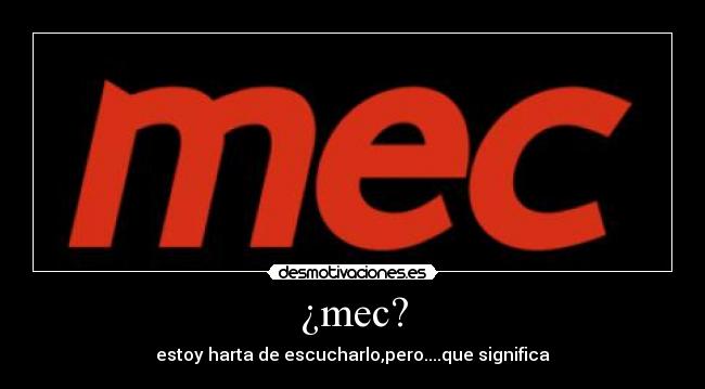 ¿mec? - 