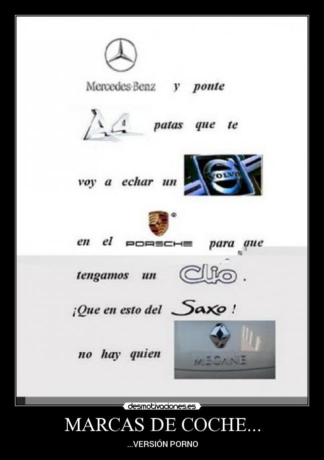 MARCAS DE COCHE... - 