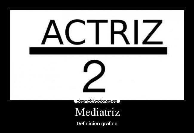 Mediatriz - Definición gráfica