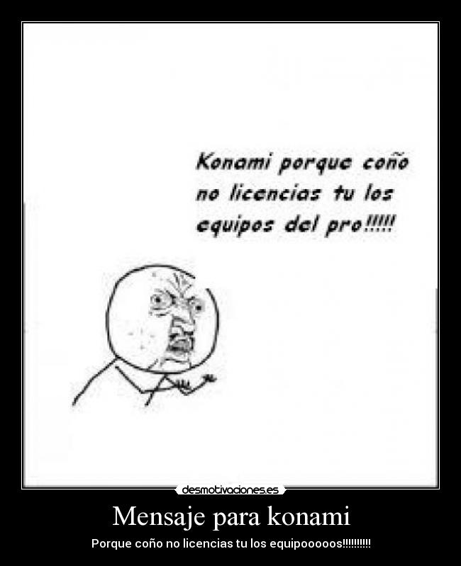 Mensaje para konami - 