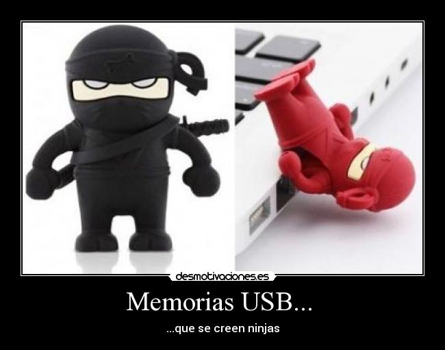 Memorias USB...  - ...que se creen ninjas