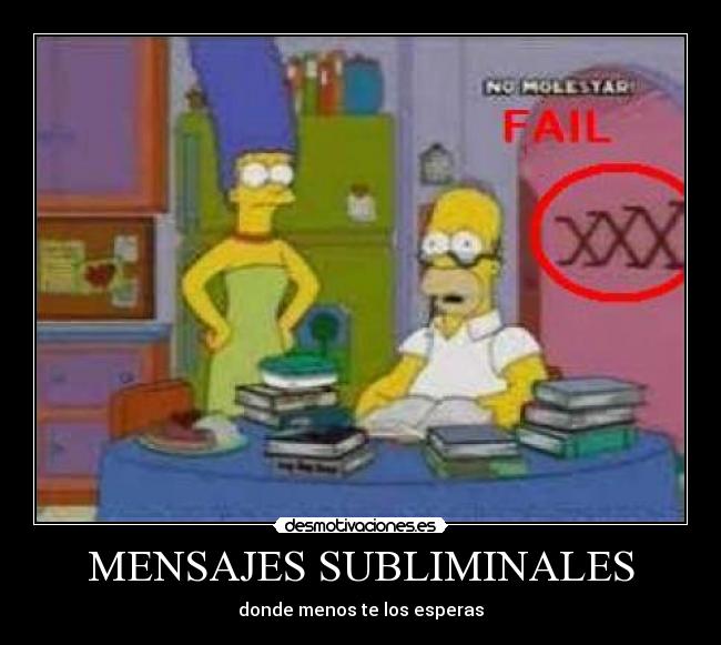 MENSAJES SUBLIMINALES -