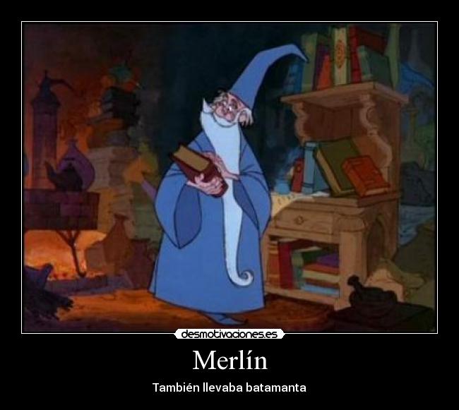 Merlín - También llevaba batamanta