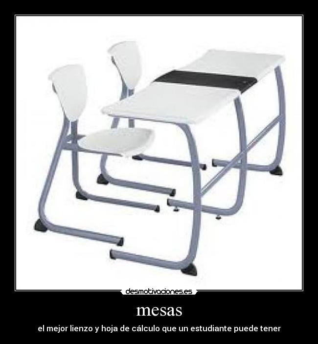 mesas - el mejor lienzo y hoja de cálculo que un estudiante puede tener