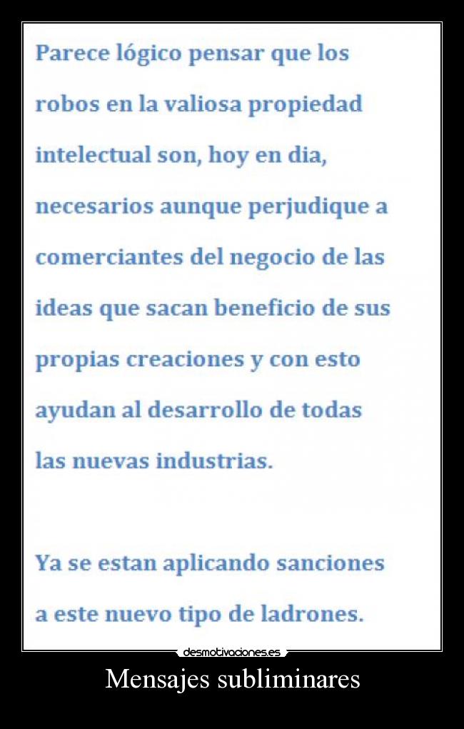 Mensajes subliminares -