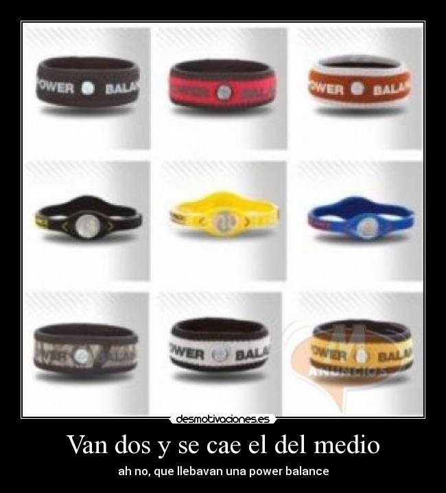 Van dos y se cae el del medio -