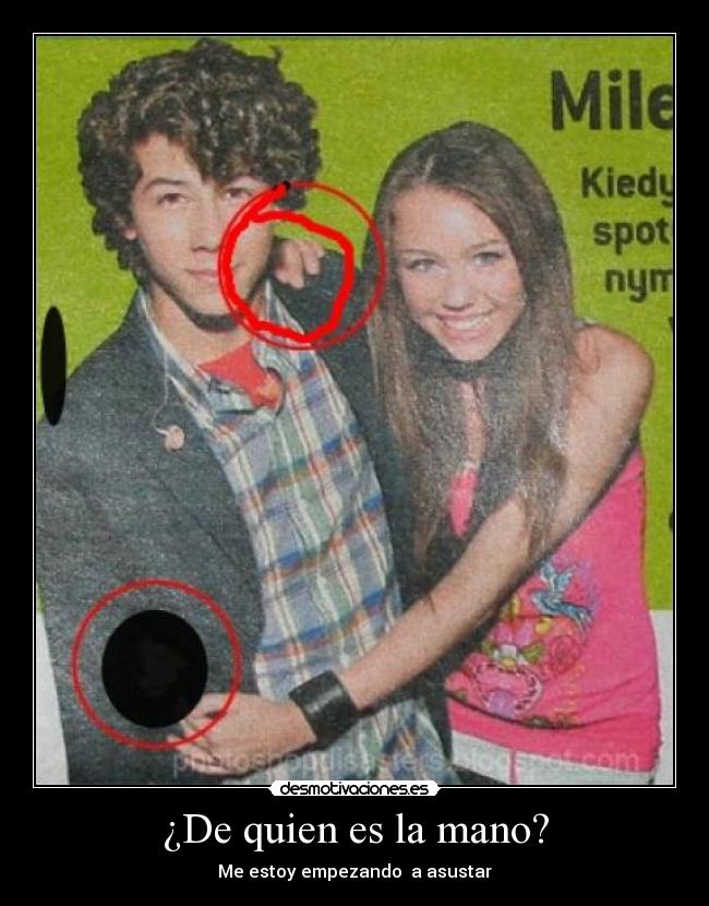 ¿De quien es la mano? -